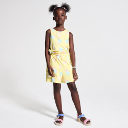 قميص داخلي مطبوع عليه صورة الليمون، أصفر اللون للفتيات